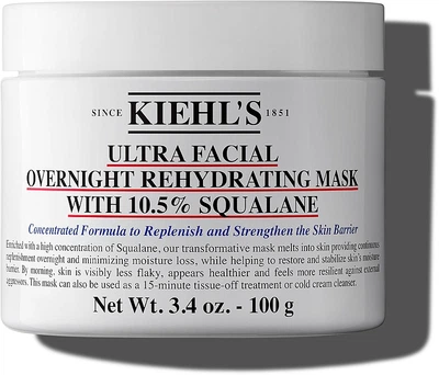 Нічна маска з 10.5% сквалану для зволоження всіх типів шкіри - Kiehl's Ultra Facial Overnight Hydrating Masque 100g (1283401-30504412)