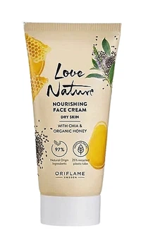 Питательный крем для лица с чиа и органическим медом - Oriflame Love Nature Nourishing Face Cream 50ml (1406736-30873468)