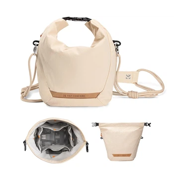 Легкая сумка на одно плечо для фотоаппарата K&F Concept Camera Sling Bag 5л Urban Wander U11 Beige (KF13.168V1)