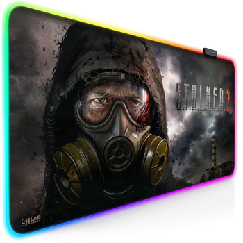 Килимок для миші з підсвічуванням SHLab Spectra STALKER 2 SHM-1148 (80x40 см) (39596)