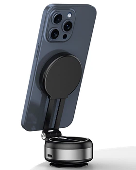 Тримач для телефону з електричним вакуумним кріпленням Rudik Чорний 151