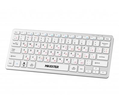 Бездротова клавіатура Maxxter KBWC01S 2.4G Wireless Silver