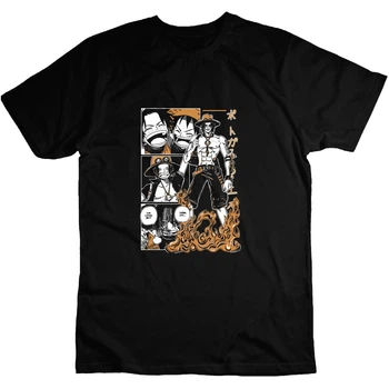 Чоловіча футболка з аніме принтом Ван Піс. One piece XL Чорна (onepieceF-00-009-XL)