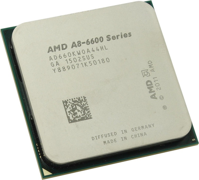 Процессор sFM2 AMD A8-6600K, 3.9-4.2 МГц, 4-4 core, Radeon HD 8570D, 100W Б/У