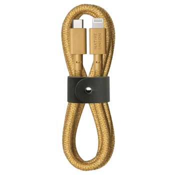 Кабель Native Union Belt Cable USB-C to USB-C 1.2m, Kraft (BELT-C-KFT-2-NP)
