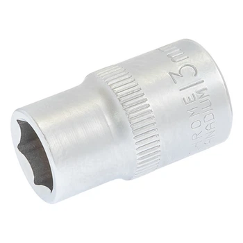 Головка торцевая 6-гранная MASTERTOOL ½" 13 мм L 40 мм CrV 78-0013