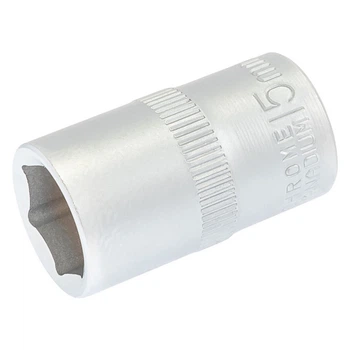 Головка торцевая 6-гранная MASTERTOOL ½" 15 мм L 40 мм CrV 78-0015