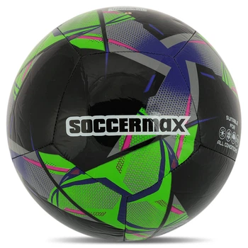Мяч футбольный №5 PU Гриппи сшит вручную SOCCERMAX FB-4137 (№5, 4 шара, сшит вручную)