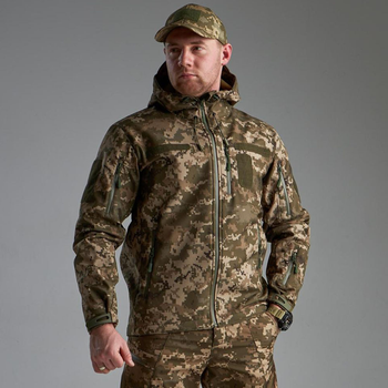 Тактична куртка SKMilitary Softshell з вентиляційними отворами піксель розмір 3XL зріст 4,6