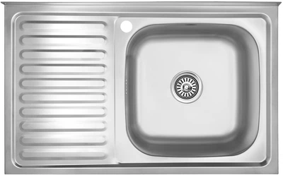 Кухонна мийка KRONER (KRP) Satin-5080R D0.8T180
