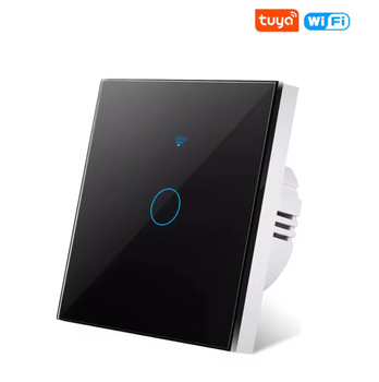 Сенсорний вимикач світла з Wi-Fi Switch чорний одинарний