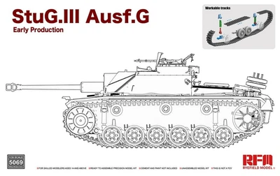 Збірна модель 1/35 САУ StuG III Ausf.G Раннє виробництво RFM RM-5069