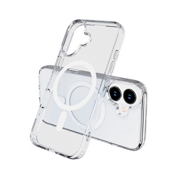 Чохол силіконовий MagSafe для Apple iPhone 16 Прозорий 68597