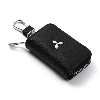 Чохол для ключів з карабіном Mitsubishi (Шкіра) 2865