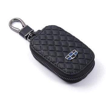 Чохол для ключів з карабіном Geely (Екошкіра) Ромб