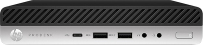 Комп'ютер HP ProDesk 600 G4 Mini (3XW93EA) / Intel Core i5-8500T / RAM 16 ГБ / SSD 256 ГБ / Intel UHD Graphics 630 / Wi-Fi / Bluetooth / Windows 10 Pro
