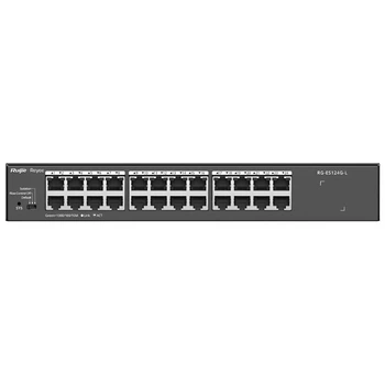 Неуправляемый 26-портовый гигабитный коммутатор Ruijie Reyee RG-ES124G-L 48 Гбит/с, Черный (артикул 99-00018541)