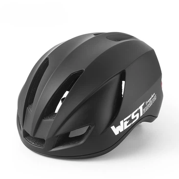 Велошлем West Biking YP0708113 аеродинамічний дихаючий 58-61 см Чорний (1015-547-00)