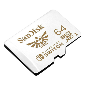 Карта пам'яті microSDXC (UHS-1) SanDisk For Nintendo Switch 64Gb class 10 (R100Mb/s, W90Mb/s) (SDSQXAT-064G-GN3ZN)