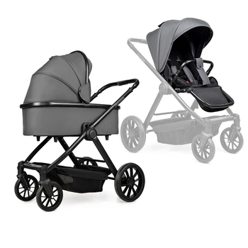Універсальна коляска 2в1 Ninos Estrella Grey Black
