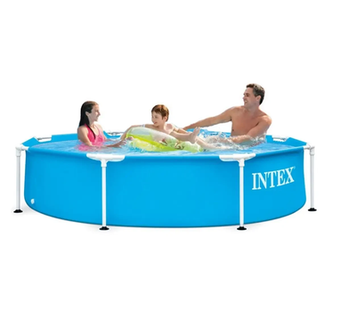 Каркасний круглий басейн Intex 244х244х51 см 1828 л синій (28205)