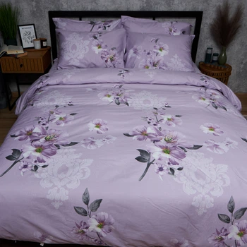 Набір Moon&Star Satin Elite Floral Mist Простирадло 200х220 см + 2 наволочки 40х60 см (MS-880000618)