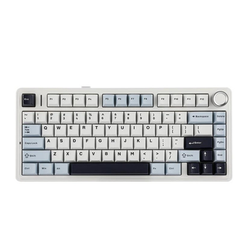 Клавіатура AULA F75 White-Blue