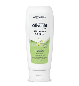 Дерматологический бальзам для тела с мочевиной 5% - Medipharma Cosmetics Haut In Balance Olivenol 200ml (1388488-31159687)