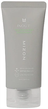 Сонцезахисний крем для обличчя - Mizon Inout Watery Sheer Sunscreen SPF50 PA++++ 50ml (50ml)