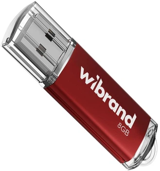 Флеш память USB 8 GB Wibrand Cougar USB 2.0 красный