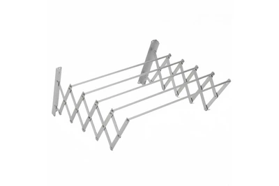Вешалка-сушилка для одежды SKLM-4 складная настенная металическая 100х70х26.5 серый