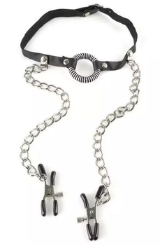 Фетиш-набор O-Ring Gag & Nipple Clamps (11740000000000000)