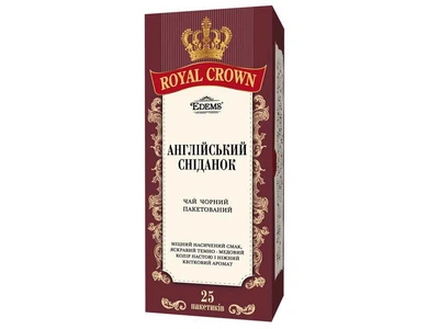 Чай пакетований чорний ROYAL CROWN 2г "ENGLISH BREAKFAST" 25 пакетиків