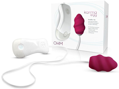 Виброяйцо Blush Novelties Ohm Karma Egg цвет бордовый (17859039000000000)