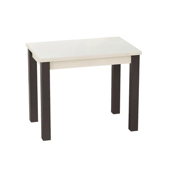 Стол трансформер Dinner Glass 900x750x600 Гикори Рокфорд Светлый /белое стекло (GATB16060600201)