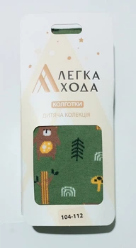 Колготки дитячі Легка хода 8260 104см 112см(р) 18см зелений