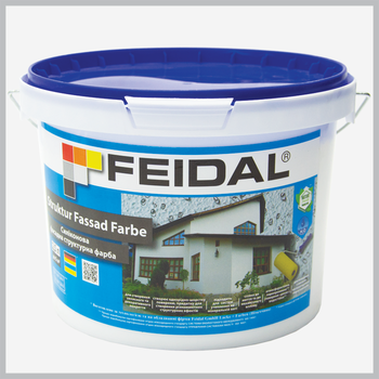 Фасадна силіконова структурна фарба Feidal Struktur Fassad Farbe 2.5л