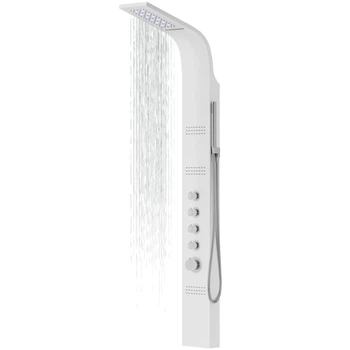 Душевая панель Corsan Kaskada white LED A014MWHLED