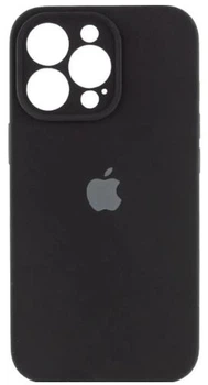 Чехол Silicone Premium case с защитой камеры для iPhone 16 Pro Full Camera Protective black 2275