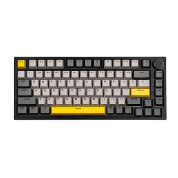 Клавиатура AJAZZ AK820 Grey-Yellow Проводная Механическая RGB Подсветка С Поддержкой HOT-SWAP Moon Yellow Switch