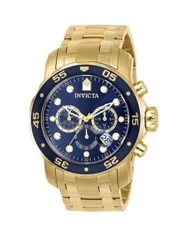 Чоловічий годинник Invicta 0073 Chronograph, золотистий годинник інвікта
