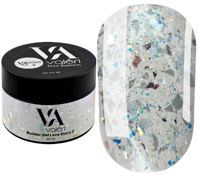 Гель для наращивания ногтей Valeri Builder Gel Love Story 02 30 мл