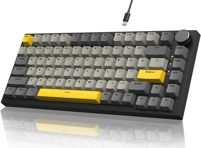Клавиатура AJAZZ AK820 Grey Игровая Проводная Механическая. RGB Подсветка. С помощью HOT-SWAP