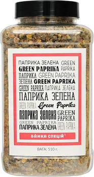 Паприка зеленая резаная Банка Специй 510 г (4820267271557)