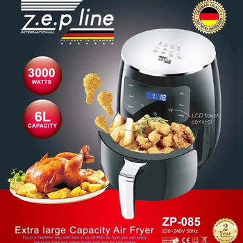 Фритюрниця Zepline ZP-085 без масла 3000 Вт сенсорне управління
