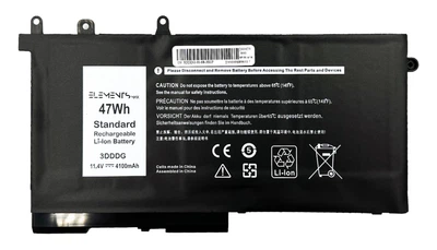 Батарея Elements MAX для Dell Latitude E5280 E5480 E5580 E5490 E5491 E5590 E5591 Precision 15 3520 M3520 M3530 11.4V 4100 mAh (3DDDG-3S1P-4100)
