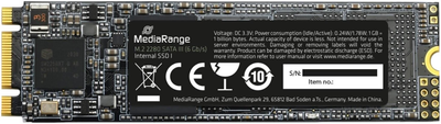 SSD диск MediaRange MR1022 256GB M.2 SATAIII 3D NAND (TLC) (4260664871552)