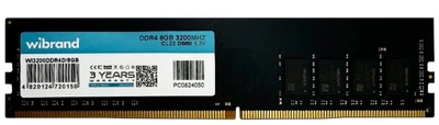 Модуль памяти Wibrand DDR4 8GB 3200MHz CL22 (WI3200DDR4D/8GB) Б/у