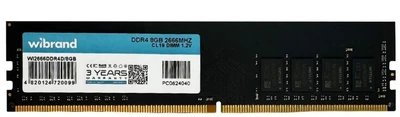 Модуль пам'яті Wibrand DDR4 8GB 2666MHz CL19 (WI2666DDR4D/8GB) Б/в