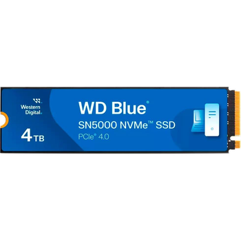 Накопичувач SSD Western Digital m.2 NVMe 4TB WD Blue SN5000 PCIe Gen4 (WDS400T4B0E-00BKY0)